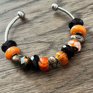 Homemade Cincinnati Bengals Beaded Bracelet
